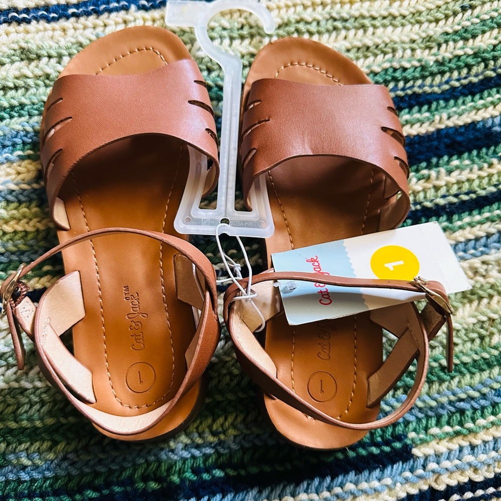 Cat & Jack Brown Kids Sandals